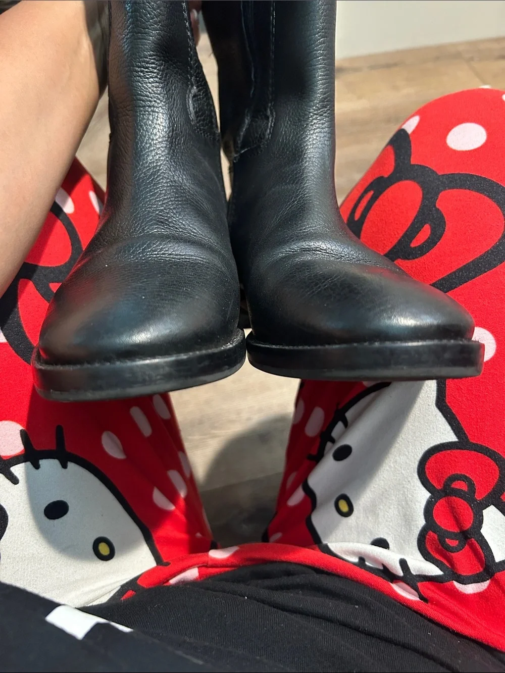Tory Burch Black Leather Tall/Riding Riding Boots